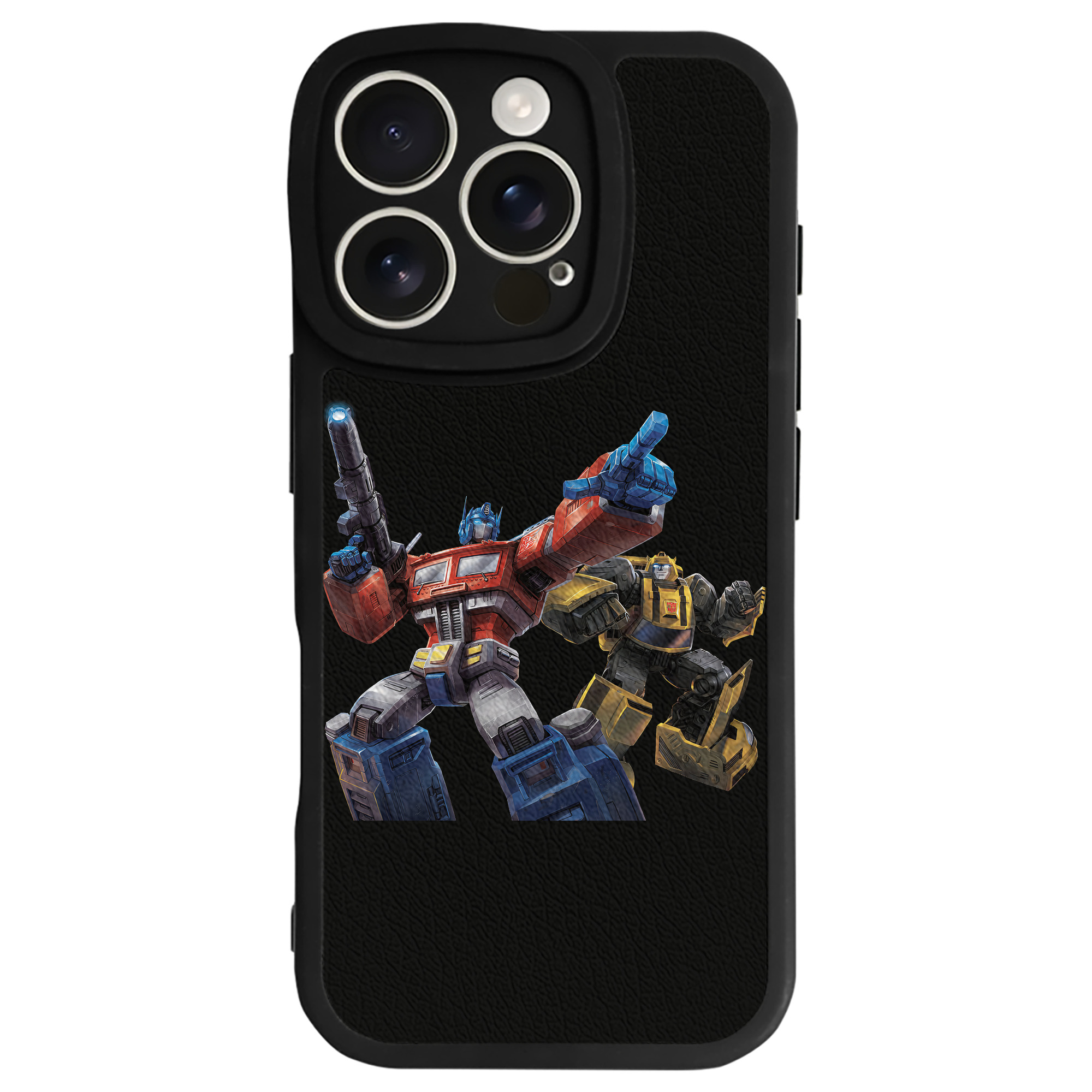 （画像用） Transformers トランスフォーマー 【iPhone 16シリーズ対応】シリコンスマホケース（レザー調） 材質：シリコン
